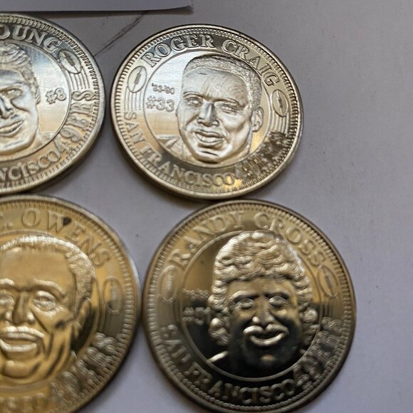 San Francisco 49ers then and now 1994-95 collectable coins 6 of 20 Lot #22 - Picture 3 of 8